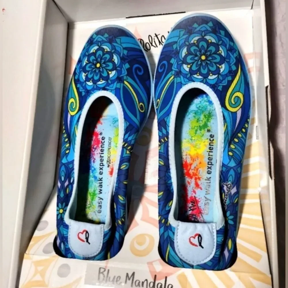 ARCOPEDICO MANDALA BALLET FLATS, ARTIST EDITION, SZ 38‎